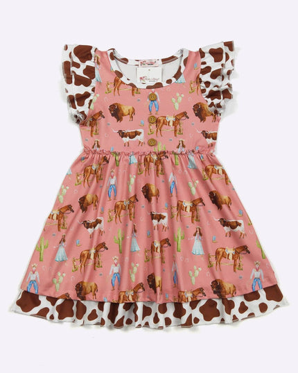 Sadie Mae Corral Girls Dress