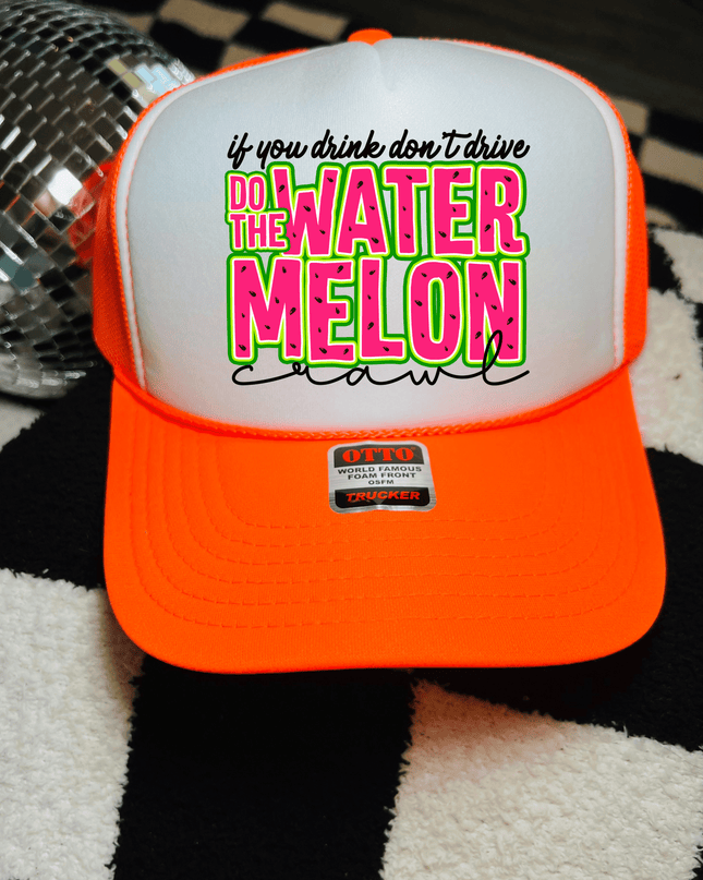 Watermelon Crawl trucker hat