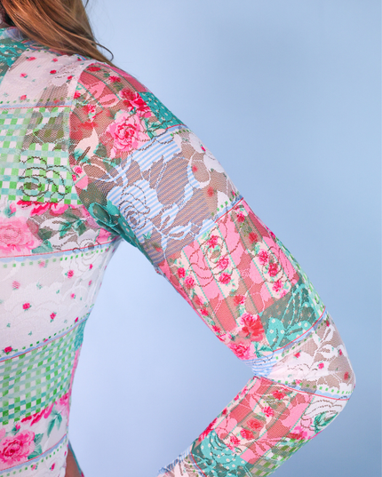 Kylie Lace Top- Heirloom Patchwork