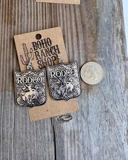 Western RODEO Pendant Dangle Earrings