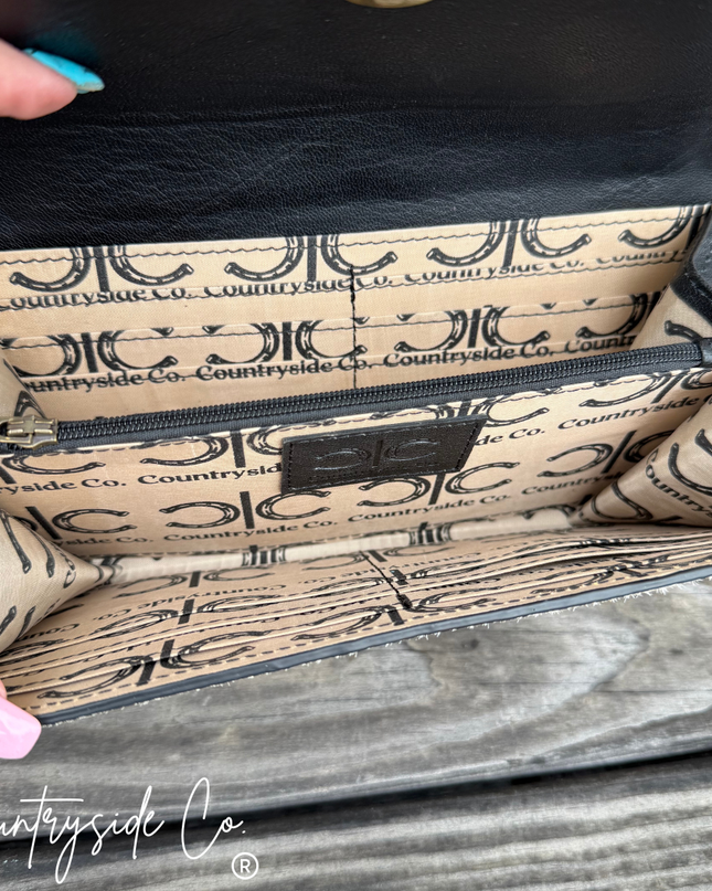 Rodeo Darling Cowhide Wallet Wristlet