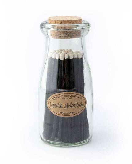 Milkbottle of Matches by Milkhouse Candle Co
