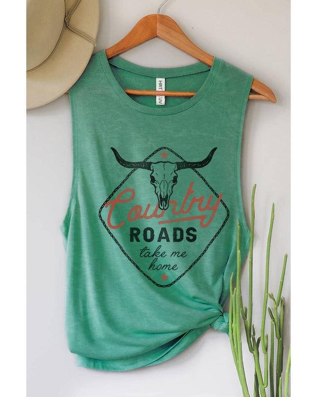 COUNTRY ROADS GRAPHIC TANK TOP