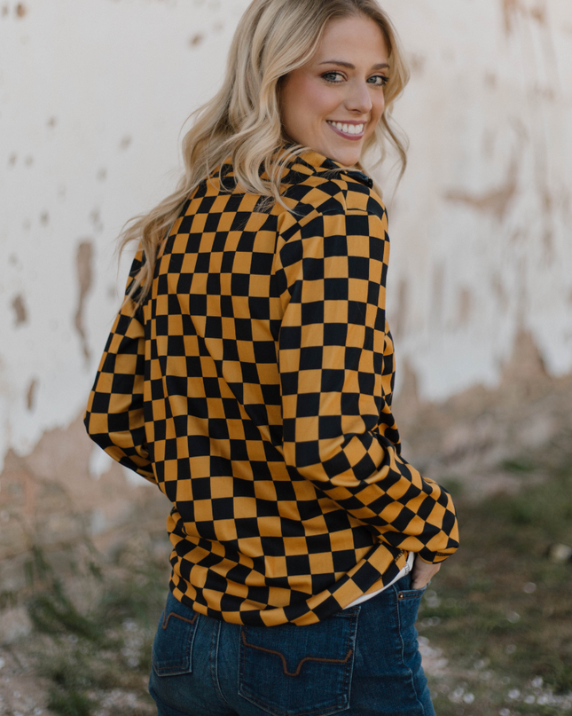 Pep Rally Pullover- Gold
