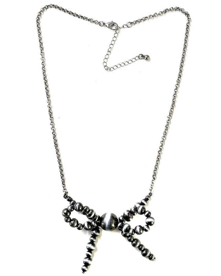 Western Navajo Pearl Ribbon Necklace