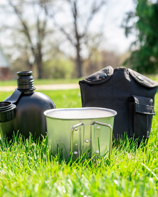 Wilderness Canteen | Military-Style Canteen w/ Cup & Case