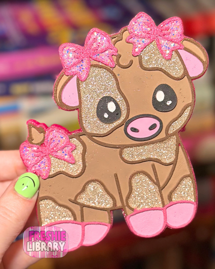 Adorable Cow with Bows Car Freshener