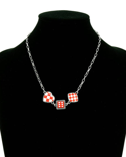 Western Card Theme Dice Necklace