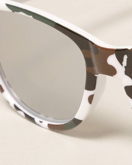 Kids Trendy Camo Pattern Sunglasses
