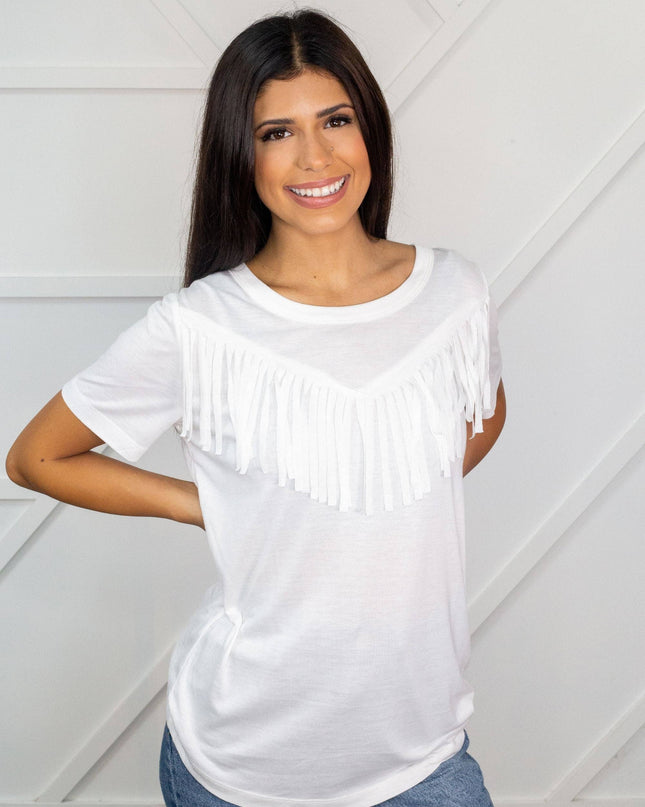 The Right Amount of Western Tee, White