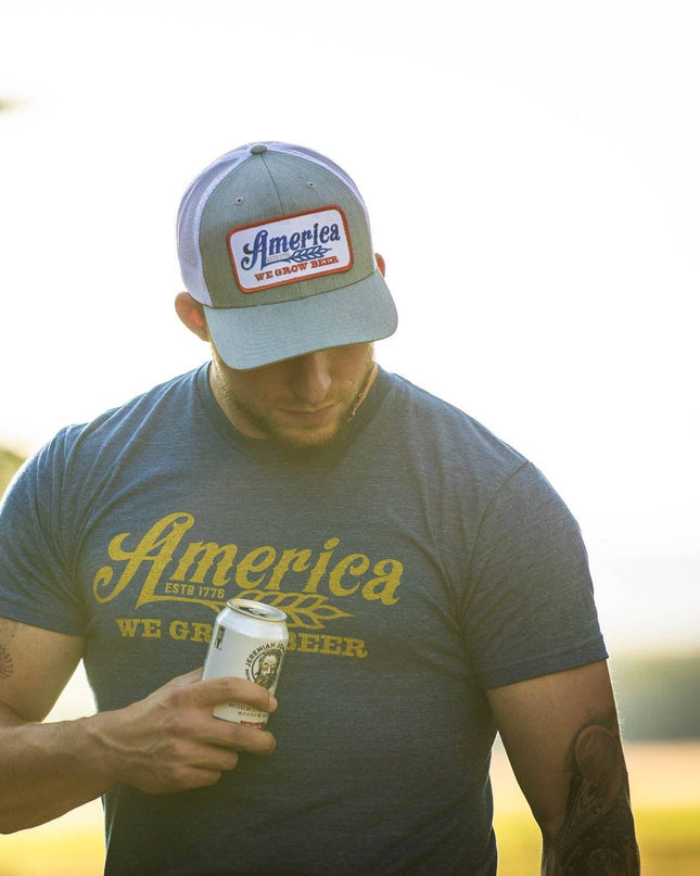 We Grow Beer Hat-Gray