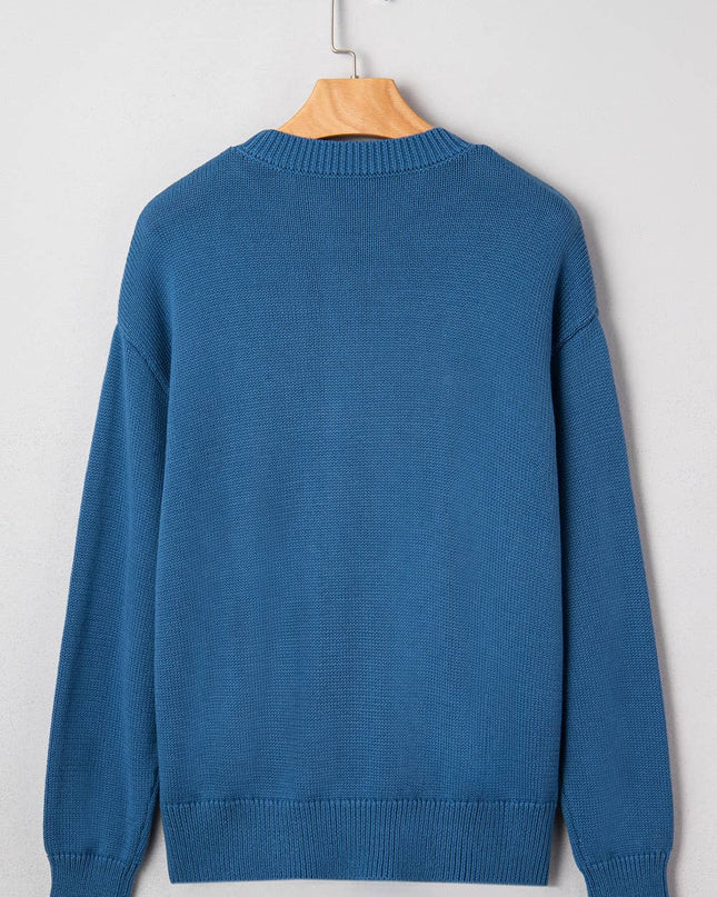 Howdy Embroidered Graphic Western Sweater (S-XL)