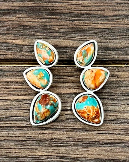 726496, Gemstone Stud Earrings