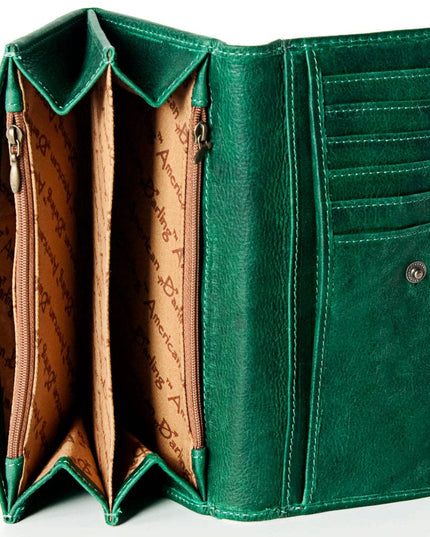 LC-ADBGZ404A Wallet Genuine Western Leather Women Bag