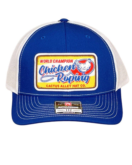 "Chicken Roping" - Richardson 112 Royal Blue/White Mesh, Snapback Cap (WESA JAN 2024)