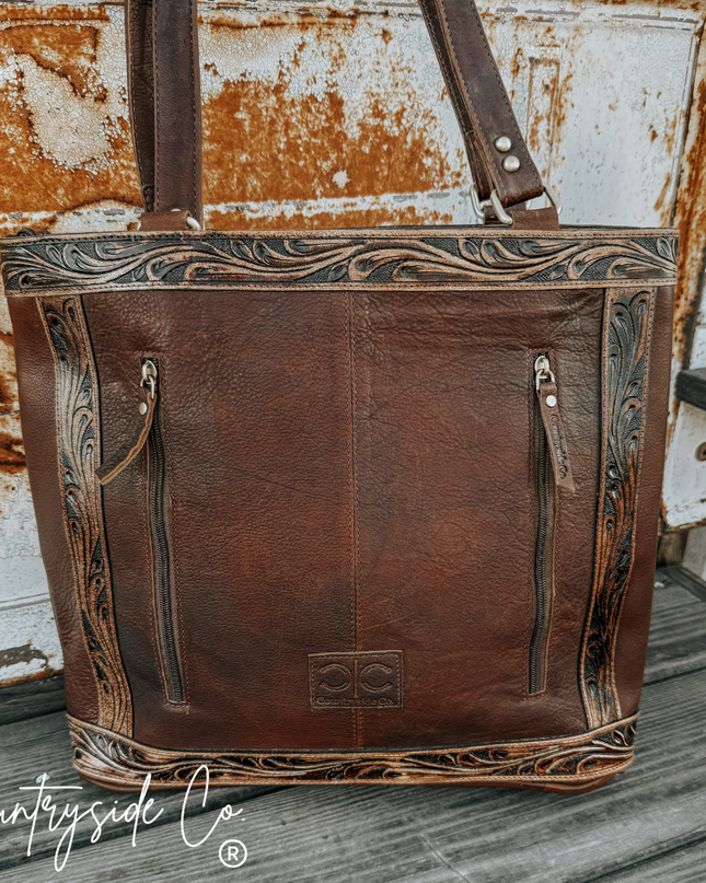 Adeline Leather Tote Purse