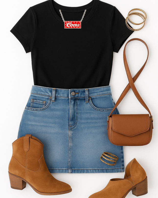 Summertime Western Rowdy Country Cowboy Necklace