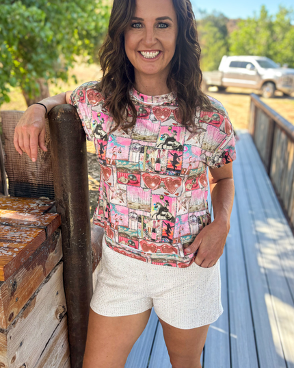 Glitter and Grit Top