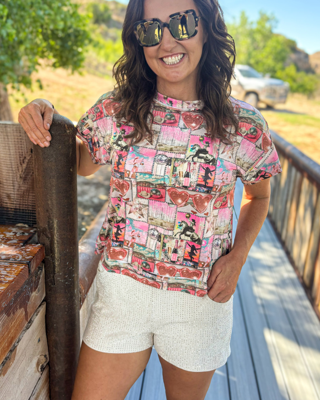 Glitter and Grit Top