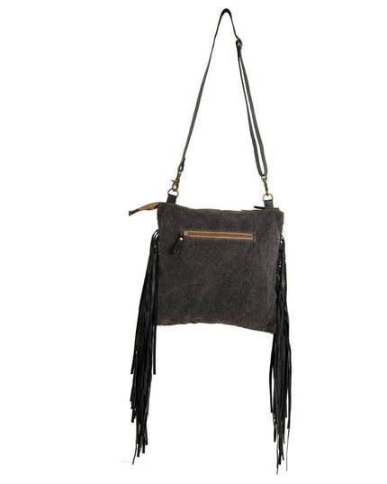 Tumbleweed Trail Fringed Hand-Tooled Bag