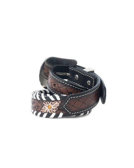 Wildrose Canyon Leather Kids' Belt in Bourbon Brown
