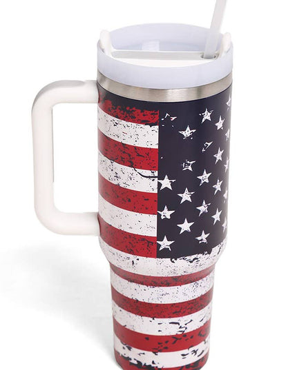 American Flag 40oz Handle Tumbler