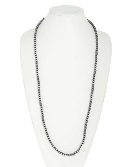 Western Navajo Pearl Beaded Long Necklace