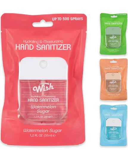 Wish Liquid hand sanitizer spray 1.2oz with bag