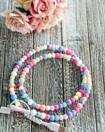 Candy "Colorful Beads" 2 in 1 Phone Charger