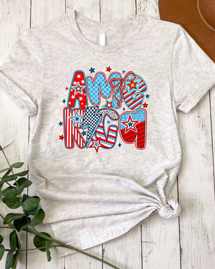 America Stars & Stripes (Gildan Tee)