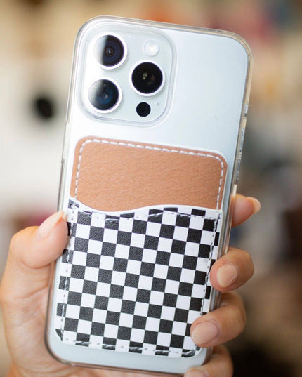 Checkerboard Phone Pocket