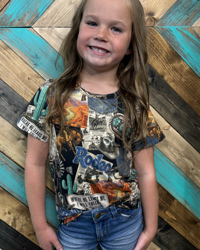 Mini Retro Rodeo Nights Top