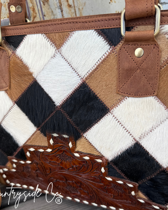 Conway Cowhide Purse