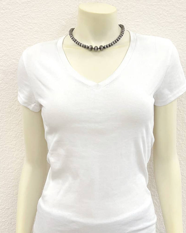 739207, Handmade 16" Navajo Bead Necklace