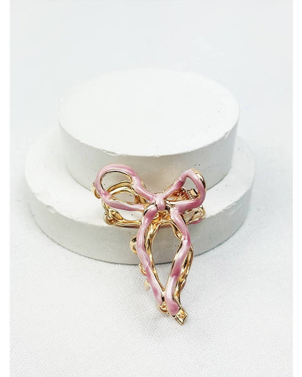 Bow Shape Mini Metal Claw Clip