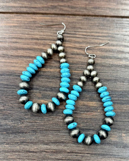 726538-1, 2.8" Handmade Western Earrings