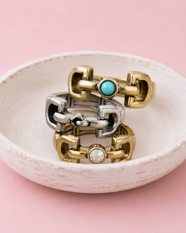 Western Horsebit Stretch Ring