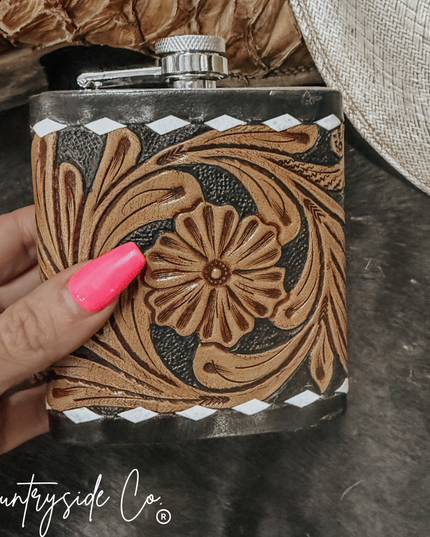 Legend Leather Flask Stainless Steel Men & Women Gift