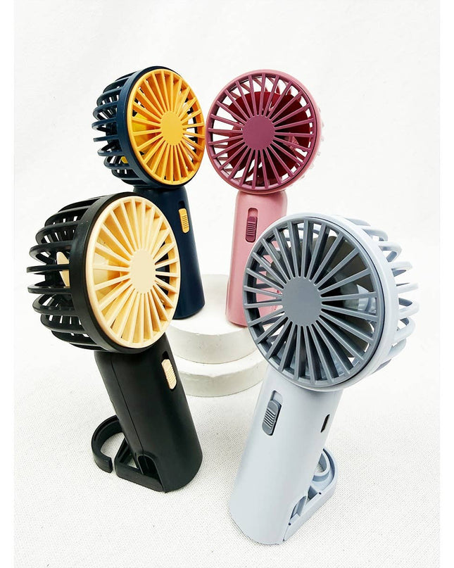 Portable Hand Fan with Pull out Stand
