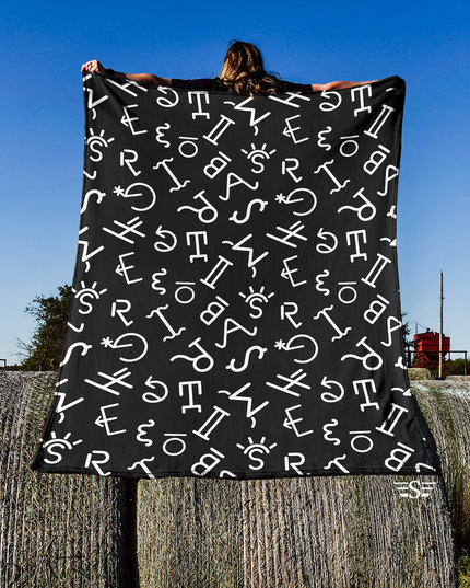 Black and White Brands Blanket