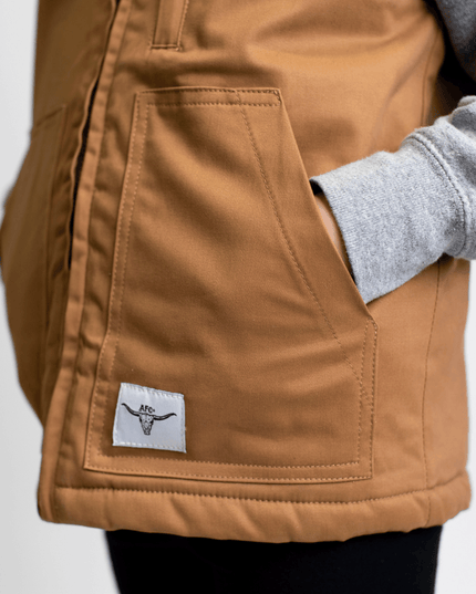 AFC Sherpa Lined Brown Vest - Toddler/Youth