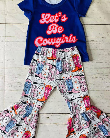 Western girls clothing sets & Let's Be Cowgirls XCH0666-33H