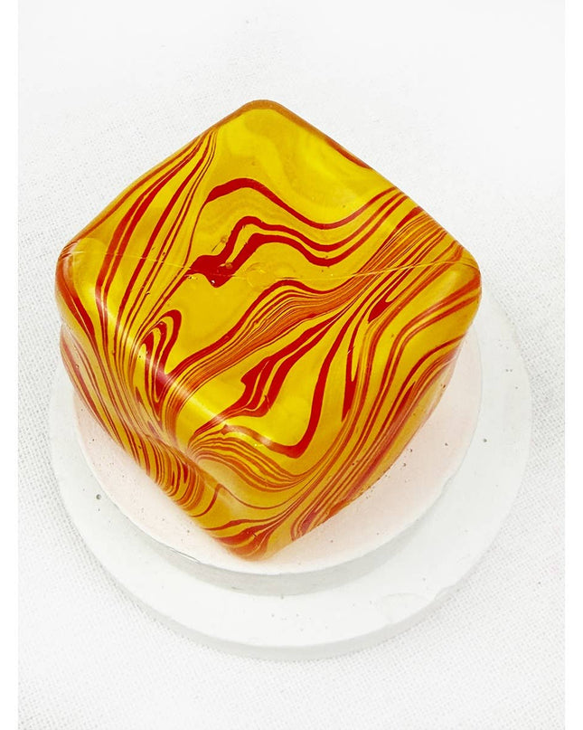 Fluid Pattern Squeeze Cube Slime