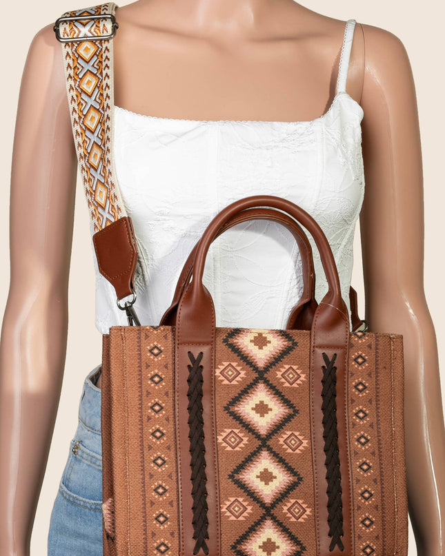 Boho Western Pattern Square Bag