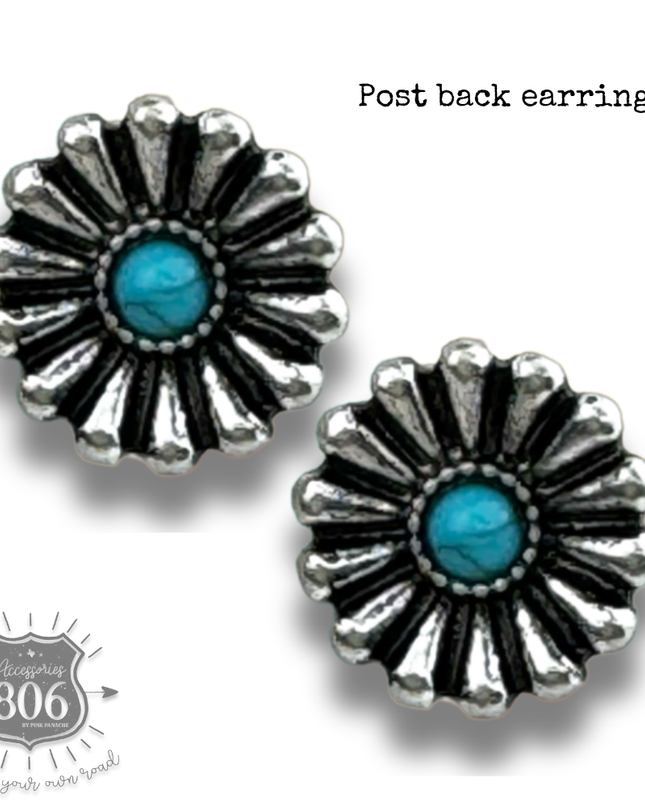 Western hoop earring set