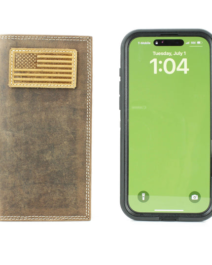 Rodeo Wallet with American Flag Embossing ABMW 25-2004