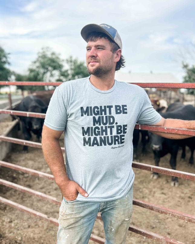 Western Graphic 'Mud or Manure Grey' Essentials Tee