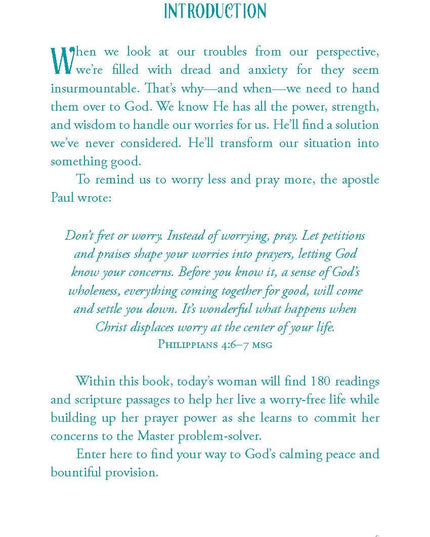 Worry Less Pray More