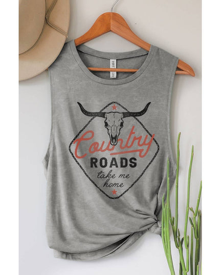 COUNTRY ROADS GRAPHIC TANK TOP