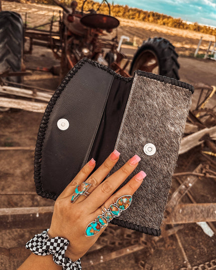 The Hazy Elva Wallet (Black Leather) a Haute Southern Hyde B